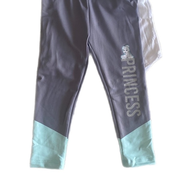 NWT Disney Princess Kids’ 3pc Fleece Set Jacket Leggings Shirt - Size 3T - Picture 7 of 9